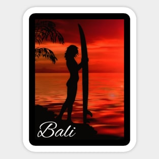 Bali Surfing Sticker